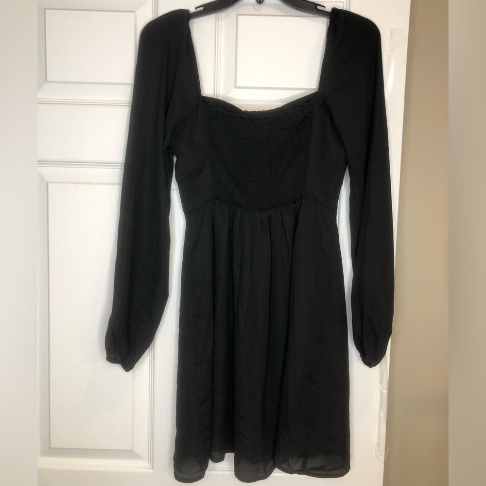 Steve Madden Black Dress with White Neckline